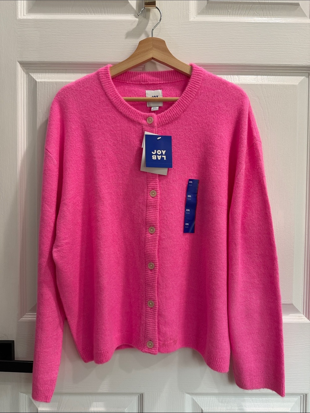 JoyLab Hot Pink Button-Up Cardigan